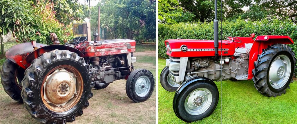 Massey ferguson 135 restoration project before / after